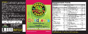 Greens Today Chidren's Chewable Wafers - supplement
