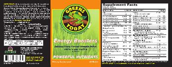 Greens Today Energy Boosters Delicious Cherry Flavored Chewable Wafers - supplement