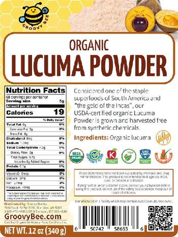 Groovy Bee Organic Lucuma Powder - supplement
