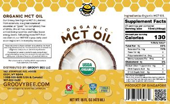 Groovy Bee Organic MCT Oil - supplement