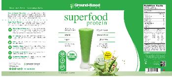 Ground-Based NUTRITION Superfood Protein Natural Unflavored - 