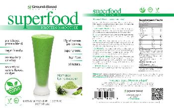 Ground-Based NUTRITION Superfood Protein Smoothie Natural Unflavored - 