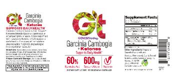 GT Genesis Today Garcinia Cambogia + Ketones - supplement