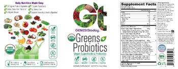 GT Genesis Today Greens + Probiotics - supplement