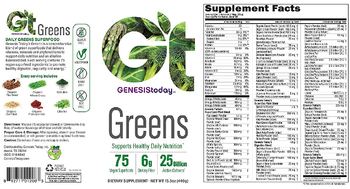 GT Genesis Today Greens - supplement