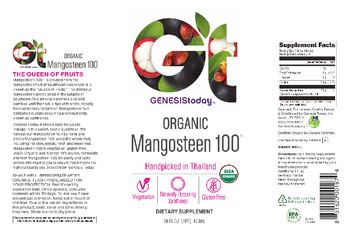 GT Genesis Today Organic Mangosteen 100 - supplement