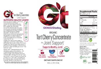 GT Genesis Today Organic Tart Cherry Concentrate - supplement