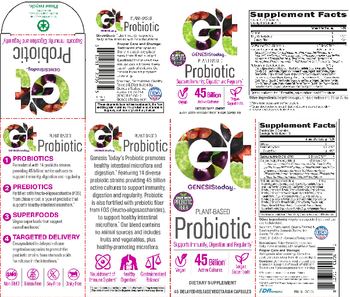 GT Genesis Today Plant-Based Probiotic - supplement