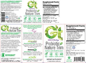 GT Genesis Today Probiotic + Nature Trim - supplement
