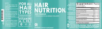 Gt Hair Nutrition. - supplement