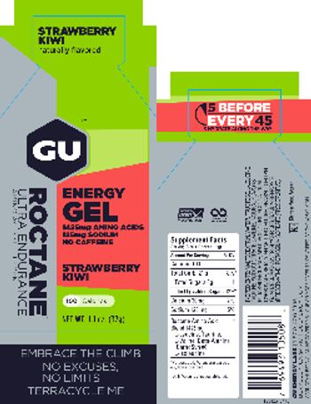 GU Energy Roctane Strawberry Kiwi - amino acid supplement