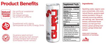 Guru Guru Energy Lite - low calorie energy supplement