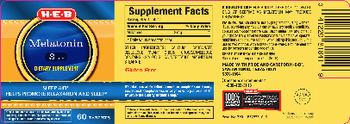 H-E-B Melatonin 3 mg - supplement