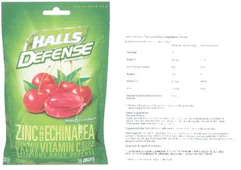 Halls Defense Harvest Cherry - supplement drops