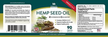 Hamilton Healthcare Hemp Seed Oil - supplement