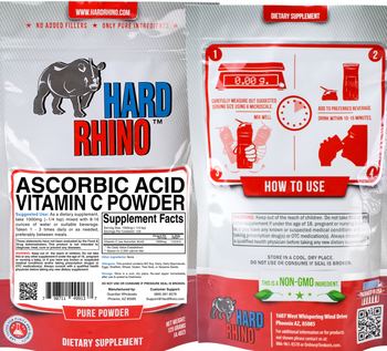 Hard Rhino Ascorbic Acid Vitamin C Powder - supplement