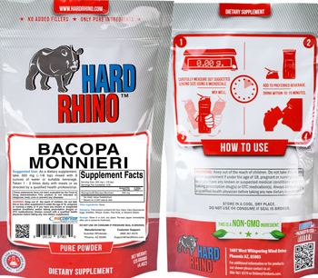 Hard Rhino Bacopa Monnieri - supplement
