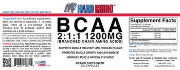 Hard Rhino BCAA 2:1:1 1200 mg - supplement