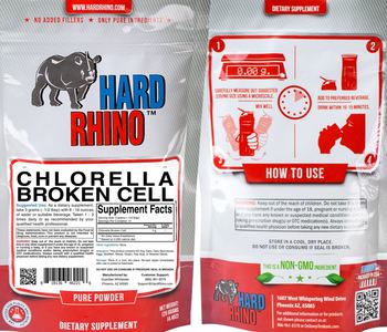 Hard Rhino Chlorella Broken Cell - supplement