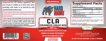 Hard Rhino CLA Conjugated Linoleic Acid 1000 mg - supplement