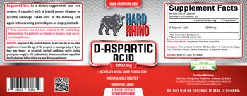Hard Rhino D-Aspartic Acid 300 mg - supplement