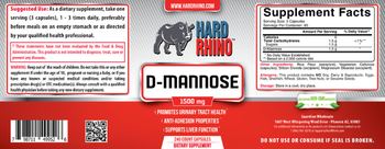 Hard Rhino D-Mannose 1500 mg - supplement