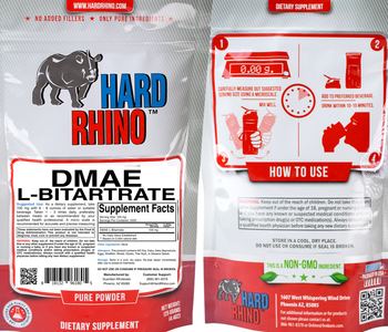 Hard Rhino DMAE L-Bitartrate - supplement