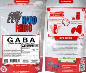 Hard Rhino GABA Gamma Aminobutyrium Acid - supplement