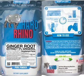 Hard Rhino Ginger Root Extract 5% Gingerol - supplement