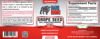 Hard Rhino Grape Seed 95% Proanthocyanidins Extract 250 mg - supplement