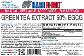 Hard Rhino Green Tea Extract 50% EGCG - supplement