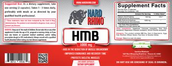 Hard Rhino HMB 1000 mg - supplement