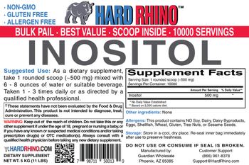 Hard Rhino Inositol - supplement