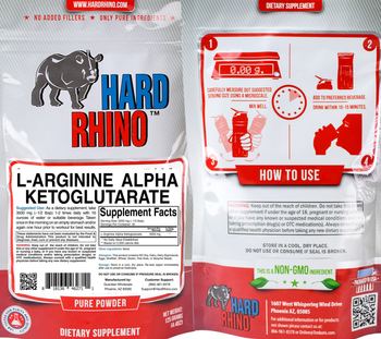 Hard Rhino L-Arginine Alpha Ketoglutarate - supplement