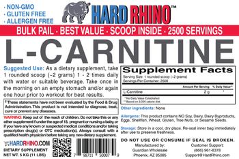 Hard Rhino L-Carnitine - supplement