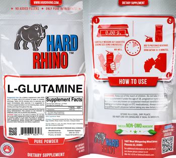 Hard Rhino L-Glutamine - supplement