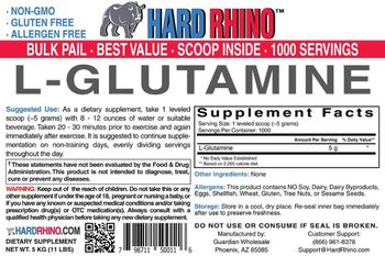 Hard Rhino L-Glutamine - supplement