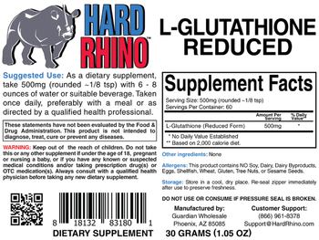 Hard Rhino L-Glutathione Reduced - 