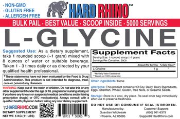 Hard Rhino L-Glycine - supplement