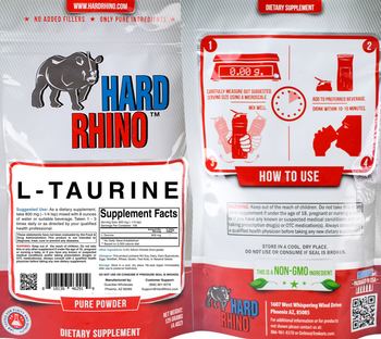 Hard Rhino L-Taurine - supplement