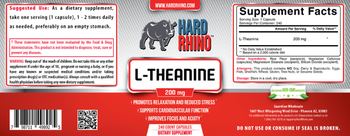 Hard Rhino L-Theanine 200 mg - supplement