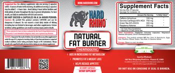 Hard Rhino Natural Fat Burner - supplement