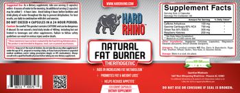 Hard Rhino Natural Fat Burner - supplement