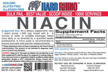 Hard Rhino Niacin - supplement