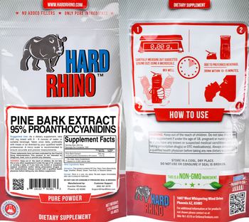 Hard Rhino Pine Bark Extract 95% Proanthocyanidins - supplement