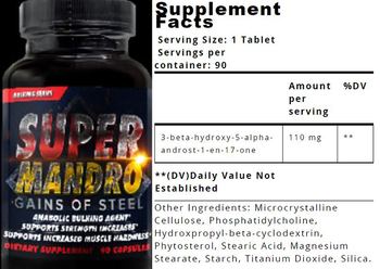 Hard Rock Supplements Super Mandro - supplement