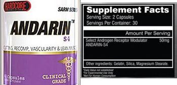 Hardcore Formulations Andarin S4 - supplement