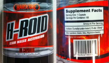 Hardcore Formulations H-ROID Lean Mass Activator - supplement
