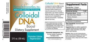 Harmonic Innerprizes, Inc. Colloidal DNA Boost - supplement