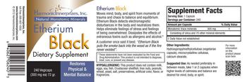 Harmonic Innerprizes, Inc. Etherium Black - supplement